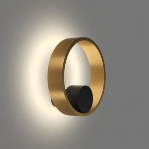 DK5060-BK+SG Бра ORBIT, IP20, 3000К, LED, 10 Вт, черный + сатинированное золото, алюминий в Казани - kazan.ok-mebel.com | фото 3