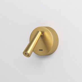 DK5072-SB Бра SHINE WALL со светодиодом, D104*H68, IP20, 3000К, 3W, RA?90, сатинированная латунь, алюминий в Казани - kazan.ok-mebel.com | фото 2