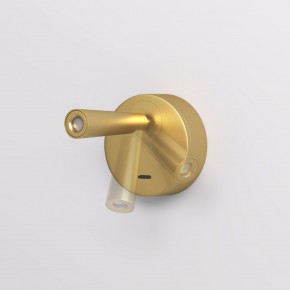 DK5072-SB Бра SHINE WALL со светодиодом, D104*H68, IP20, 3000К, 3W, RA?90, сатинированная латунь, алюминий в Казани - kazan.ok-mebel.com | фото 3