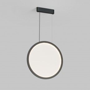 DK6606-BK Подвесной вертикальный светильник Veil со светодиодом H1700 d600 220V 48W 3000-6000K IP20 черный алюминий в Казани - kazan.ok-mebel.com | фото