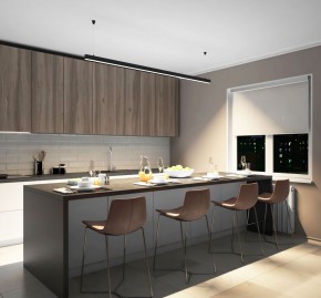DK9204-BK Линейный светильник 52W 2000mm 4000K, черный в Казани - kazan.ok-mebel.com | фото 5