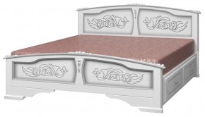 ЕЛЕНА Кровать из массива 1400 с 2-мя ящиками  в Казани - kazan.ok-mebel.com | фото