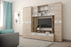 Гостиная Белла (Дуб Сонома/Белый глянец) в Казани - kazan.ok-mebel.com | фото