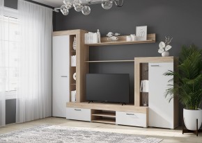Гостиная Дельта (Сонома/Белый) в Казани - kazan.ok-mebel.com | фото 3