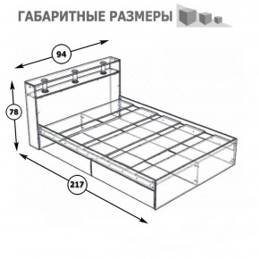 Камелия Кровать 0900, цвет белый, ШхГхВ 93,5х217х78,2 см., сп.м. 900х2000 мм., без матраса, основание есть в Казани - kazan.ok-mebel.com | фото 3