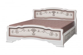 КАРИНА-6 Кровать из массива  (Дуб молочный) с 2-мя ящиками в Казани - kazan.ok-mebel.com | фото 2