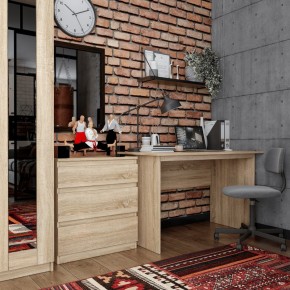Комод КАСТОР с тремя ящиками, цвет Дуб Сонома в Казани - kazan.ok-mebel.com | фото 3
