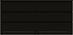 Комод Варма 6Д большой с шестью выдвижными ящиками, цвет ясень черный в Казани - kazan.ok-mebel.com | фото 2