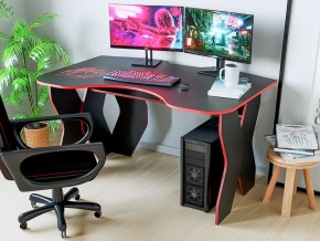 Компьютерный стол КЛ №9.0 (Черный/Красный) в Казани - kazan.ok-mebel.com | фото 3