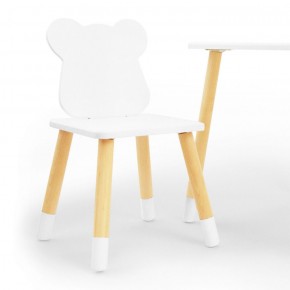 Комплект детской мебели стол и два стула Мишутка (Белый/Белый/Береза) в Казани - kazan.ok-mebel.com | фото