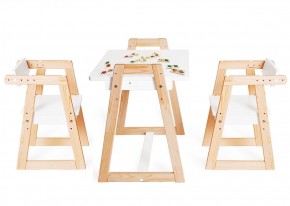 Комплект детской мебели стол и  два стула Я САМ "Лофт-Дуо" (Белый) в Казани - kazan.ok-mebel.com | фото