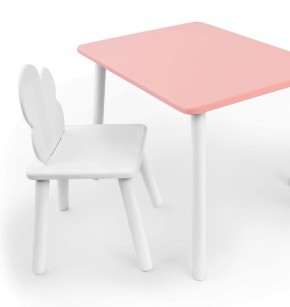 Комплект детской мебели стол и стул Облачко (Розывый/Белый/Белый) в Казани - kazan.ok-mebel.com | фото