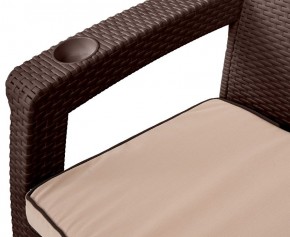 Комплект кресел Yalta Premium Double Seat (Ялта) шоколадный (+подушки под спину) в Казани - kazan.ok-mebel.com | фото 2