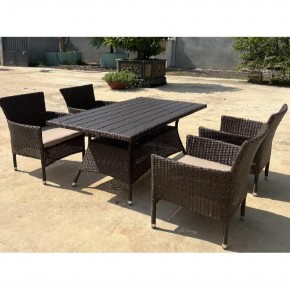 Комплект мебели из иск. ротанга AM-196B/T196 Brown 4Pcs (4+1) в Казани - kazan.ok-mebel.com | фото 3