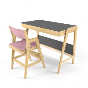 Комплект растущий стол и стул с чехлом 38 попугаев «Вуди» (Серый, Береза, Розовый) в Казани - kazan.ok-mebel.com | фото