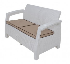 Комплект уличной мебели Yalta Premium Terrace Set (Ялта) белый (+подушки под спину) в Казани - kazan.ok-mebel.com | фото 2