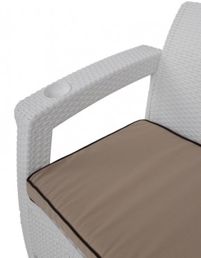 Комплект уличной мебели Yalta Premium Terrace Set (Ялта) белый (+подушки под спину) в Казани - kazan.ok-mebel.com | фото 5