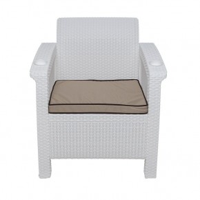 Комплект уличной мебели Yalta Premium Terrace Set (Ялта) белый (+подушки под спину) в Казани - kazan.ok-mebel.com | фото 6