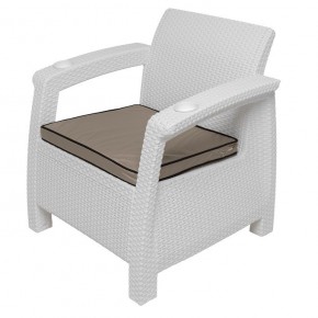 Комплект уличной мебели Yalta Premium Terrace Set (Ялта) белый (+подушки под спину) в Казани - kazan.ok-mebel.com | фото 7