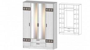 КОСТА-РИКА Шкаф 4-х створчатый (анкор светлый) в Казани - kazan.ok-mebel.com | фото