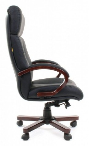 Кресло для руководителя Chairman 421 черный/орех темный, черный в Казани - kazan.ok-mebel.com | фото 3