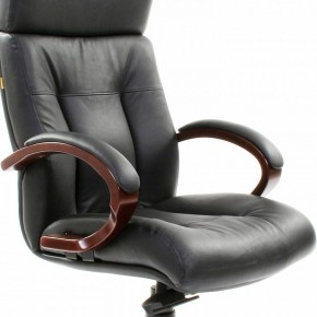 Кресло для руководителя Chairman 421 черный/орех темный, черный в Казани - kazan.ok-mebel.com | фото 6