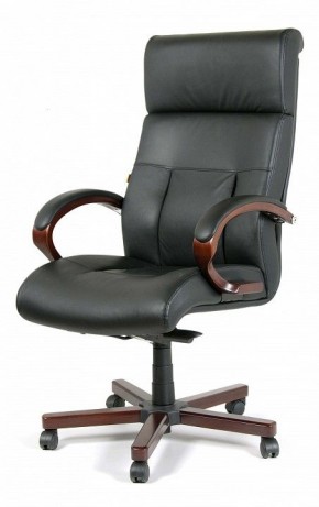 Кресло для руководителя Chairman 421 черный/орех темный, черный в Казани - kazan.ok-mebel.com | фото 7