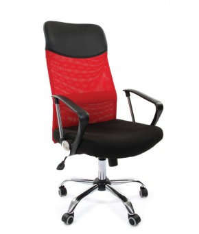 Кресло для руководителя CHAIRMAN 610 N (15-21 черный/сетка красный) в Казани - kazan.ok-mebel.com | фото