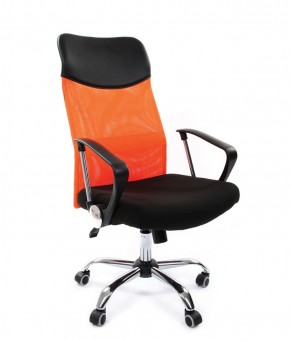 Кресло для руководителя CHAIRMAN 610 N (15-21 черный/сетка оранжевый) в Казани - kazan.ok-mebel.com | фото