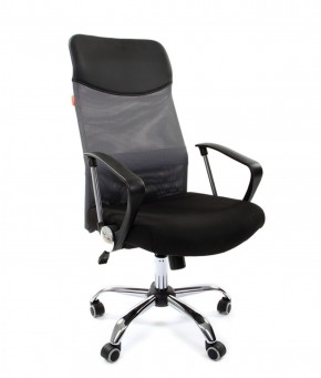 Кресло для руководителя CHAIRMAN 610 N(15-21 черный/сетка серый) в Казани - kazan.ok-mebel.com | фото