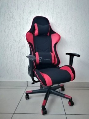 Кресло геймерское Barneo K-50 (черная сетка красные вставки) в Казани - kazan.ok-mebel.com | фото