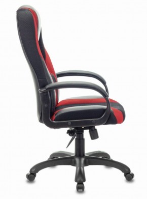 Кресло компьютерное BRABIX PREMIUM "Rapid GM-102" (экокожа/ткань, черное/красное) 532107 в Казани - kazan.ok-mebel.com | фото 3