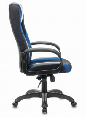 Кресло компьютерное BRABIX PREMIUM "Rapid GM-102" (экокожа/ткань, черное/синее) 532106 в Казани - kazan.ok-mebel.com | фото 3
