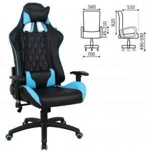 Кресло компьютерное BRABIX "GT Master GM-110" (черное/голубое) 531928 в Казани - kazan.ok-mebel.com | фото 2