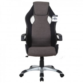 Кресло компьютерное BRABIX Techno GM-002 (ткань) черное/серое, вставки белые (531815) в Казани - kazan.ok-mebel.com | фото 3