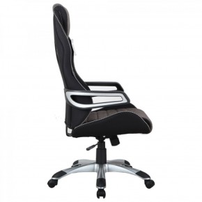 Кресло компьютерное BRABIX Techno GM-002 (ткань) черное/серое, вставки белые (531815) в Казани - kazan.ok-mebel.com | фото 4