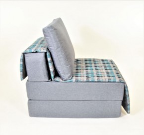 Кресло-кровать бескаркасное Харви (серый-квадро азур) в Казани - kazan.ok-mebel.com | фото 3