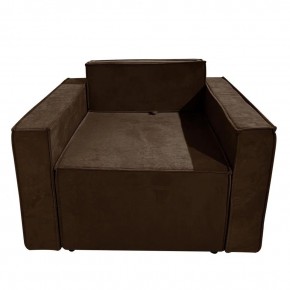 Кресло-кровать Принц КК1-ВК (велюр коричневый) в Казани - kazan.ok-mebel.com | фото
