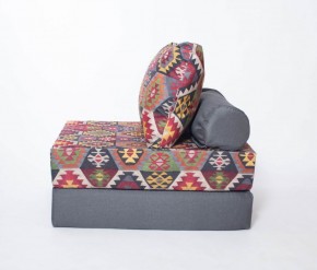 Кресло-кровать-пуф бескаркасное Прайм (мехико серый-графит) в Казани - kazan.ok-mebel.com | фото