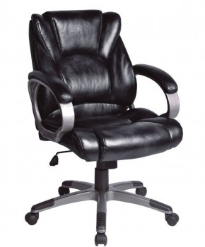 Кресло офисное BRABIX "Eldorado EX-504", экокожа, черное, 530874 в Казани - kazan.ok-mebel.com | фото 1