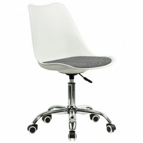 Кресло стул BRABIX "Eames MG-310 CH", хром, пластик белый, ткань серая, 532924 в Казани - kazan.ok-mebel.com | фото 2