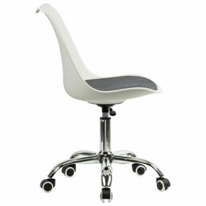 Кресло стул BRABIX "Eames MG-310 CH", хром, пластик белый, ткань серая, 532924 в Казани - kazan.ok-mebel.com | фото 3