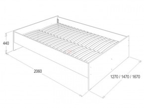 Кровать 1.6 каркас + спинка головная + 2 ящика Ольга-14 без основания в Казани - kazan.ok-mebel.com | фото 3