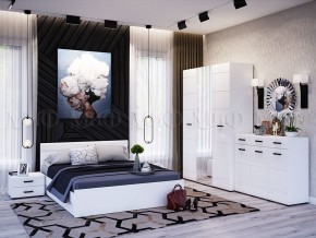 НЭНСИ NEW Кровать 1,6 м (Белый глянец холодный/Белый) в Казани - kazan.ok-mebel.com | фото 2