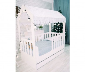 Кровать-домик с ящиком 800*1600 (Белый) в Казани - kazan.ok-mebel.com | фото 2