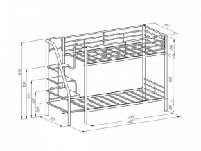 Кровать двухъярусная "Толедо" Слоновая кость/Венге в Казани - kazan.ok-mebel.com | фото 2