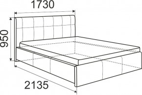 Кровать Изабелла с латами Newtone cacao 1400x2000 в Казани - kazan.ok-mebel.com | фото 6