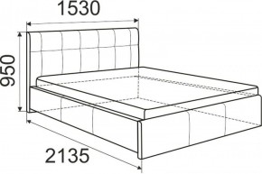 Кровать Изабелла с латами Newtone light beige 1400x2000 в Казани - kazan.ok-mebel.com | фото