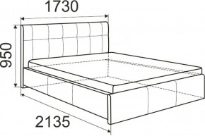Кровать Изабелла с латами Newtone light beige 1400x2000 в Казани - kazan.ok-mebel.com | фото 2