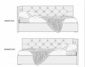 Кровать угловая Лилу интерьерная +основание/ПМ/бельевое дно (90х200) в Казани - kazan.ok-mebel.com | фото 5